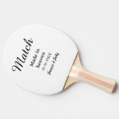 Match made in heaven add name date simple calligra 卓球ラケット (横)