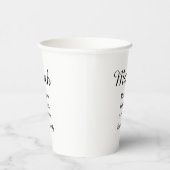 Match made in heaven add name date simple calligra 紙コップ (右)
