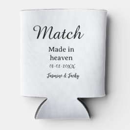 Match made in heaven add name date simple calligra 缶クーラー
