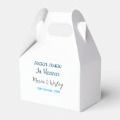 Match made in heaven blue black couple name date フェイバーボックス (裏面サイド)