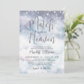 Match Made In Heaven Bridal Shower 招待状 (スタンド正面)