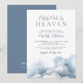 Match Made In Heaven Bridal Shower 招待状 (正面/裏面)
