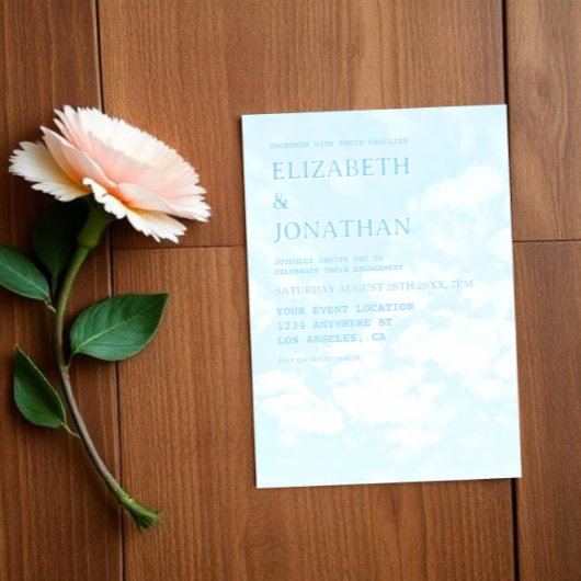 Match Made In Heaven Engagement Party 招待状