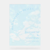 Match Made In Heaven Wedding アクリルサイン (正面)