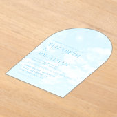 Match Made In Heaven Wedding アクリル招待状 (レイダウン)