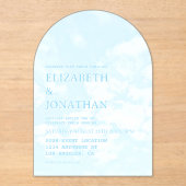 Match Made In Heaven Wedding アクリル招待状 (正面)