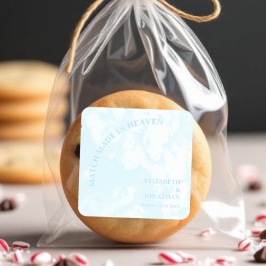 Match Made In Heaven Wedding スクエアシール