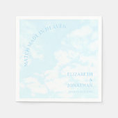 Match Made In Heaven Wedding スタンダードカクテルナプキン (正面)