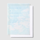 Match Made In Heaven Wedding ベラム紙招待状 (オフセット)