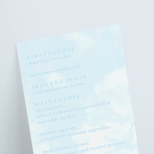 Match Made In Heaven Wedding メニュー