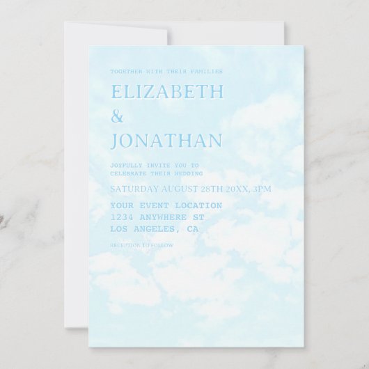 Match Made In Heaven Wedding 招待状 (正面)