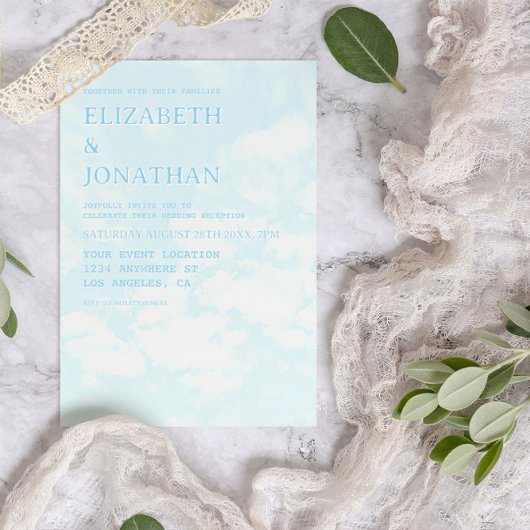 Match Made In Heaven Wedding Reception 招待状