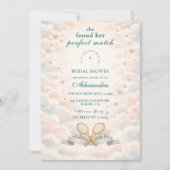 Match Point Tennis Bridal Shower 招待状 (正面)