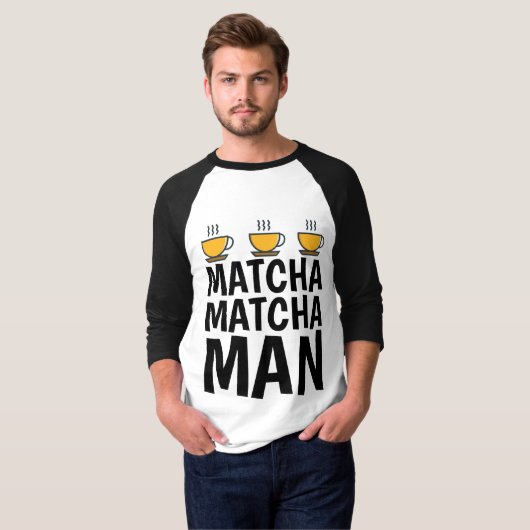 MATCHAグリーンティーメンズTシャツ Tシャツ (正面フル)