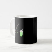 Matcha And Quarter Zips Meme Est 2025 Funny Gift M コーヒーマグカップ (正面左)