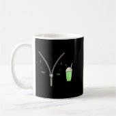 Matcha And Quarter Zips Meme Est 2025 Funny Gift M コーヒーマグカップ (左)