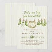 Matcha Baby Shower Invitation 招待状 (正面/裏面)