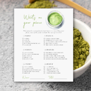 Matcha baby shower - What's On Your Phone Game