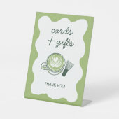 Matcha Cards & Gifts Bridal Shower Green Tea 台座サイン (正面)