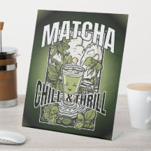 Matcha Chill & Thrill – Dekoratives Matcha Latte