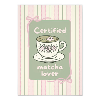 Matcha drink poster wall art  フォトプリント           