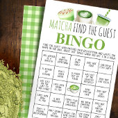 Matcha Find the Guest Bingo Game Card チラシ