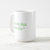 Matcha Girlie Coffee Tea Mug コーヒーマグカップ (正面左)