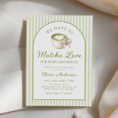 Matcha Green Tea Baby Shower  招待状