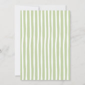 Matcha Green Tea Hand Drawn Baby Shower 招待状 (裏面)