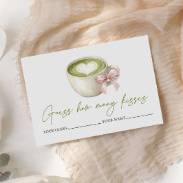 Matcha Latte How Many Kisses Bridal Game エンクロージャーカード