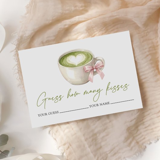 Matcha Latte How Many Kisses Bridal Game エンクロージャーカード