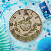 Matcha Latte Japanese Tea Lover Kitchen Decor ペーパープレート (パーティー)