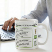 Matcha Latte Recipe Focus Mode コーヒーマグカップ