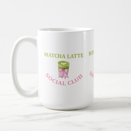 MATCHA LATTE SOCIAL CLUB コーヒーマグカップ (左)
