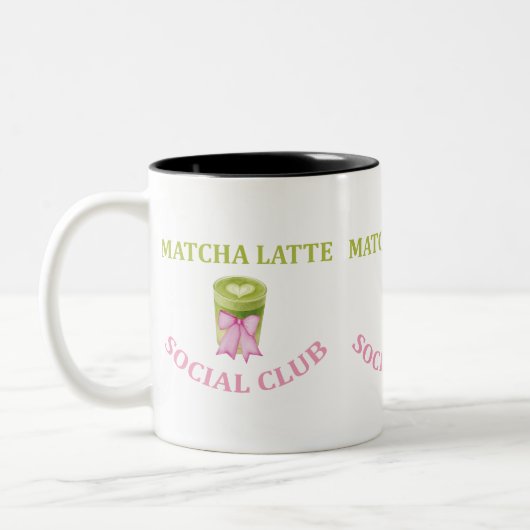 MATCHA LATTE SOCIAL CLUB ツートーンマグカップ (左)