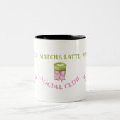 MATCHA LATTE SOCIAL CLUB ツートーンマグカップ (中央)
