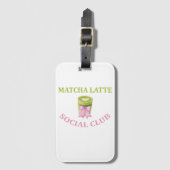 MATCHA LATTE SOCIAL CLUB ラゲッジタグ (正面縦)