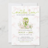 Matcha Love Baby Shower Invitation | Green Tea  招待状 (正面)