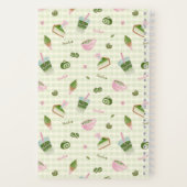 Matcha Lover Green ノートブック (裏面)