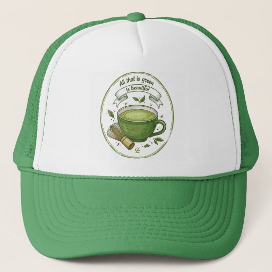 Matcha Lover Hat キャップ (正面)