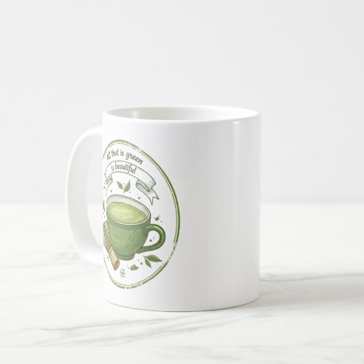 Matcha Lover Mug コーヒーマグカップ (正面左)