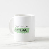 Matcha Lover, Mug Illustration コーヒーマグカップ (正面左)