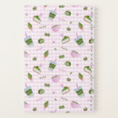 Matcha Lover Pink ノートブック (裏面)