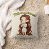 Matcha Mood Aesthetic Design Cute Green Tea Vibes クッション (ブランケット)