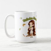 Matcha Mood Aesthetic Design Cute Green Tea Vibes コーヒーマグカップ (左)