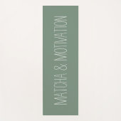 Matcha & Motivation Fitness Yoga Mat ヨガマット (正面)