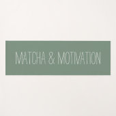 Matcha & Motivation Fitness Yoga Mat ヨガマット (正面(横))