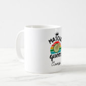 Matcha queen rétro vintage sunset コーヒーマグカップ (正面左)