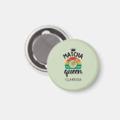 Matcha queen rétro vintage sunset マグネット (正面/裏面)