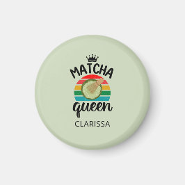 Matcha queen rétro vintage sunset マグネット